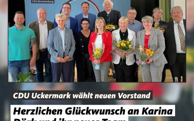 Kreisparteitag der CDU Uckermark am 14. Mai 2022